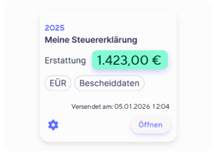 Vorschau: Steuer Rückerstattung