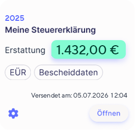 Vorschau: Steuer-Rückerstattung