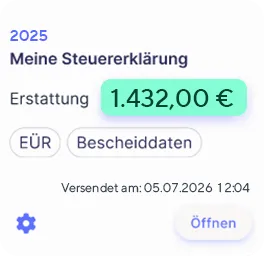 Vorschau: Steuer-Rückerstattung